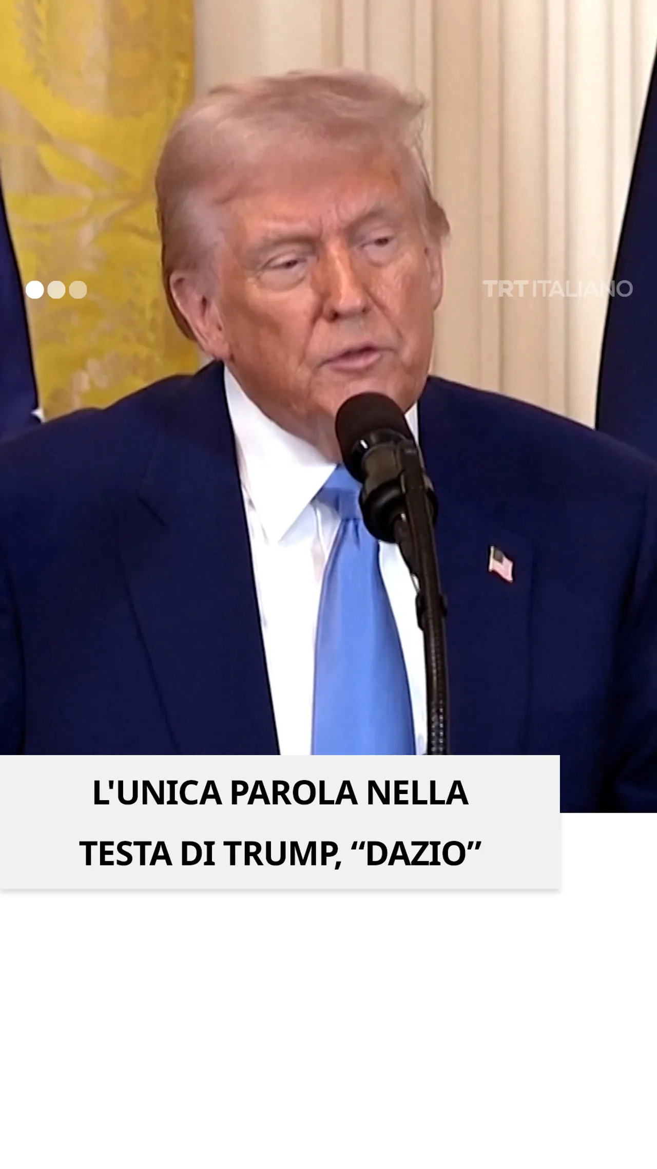 L’unica parola nella testa di Trump, “dazio”